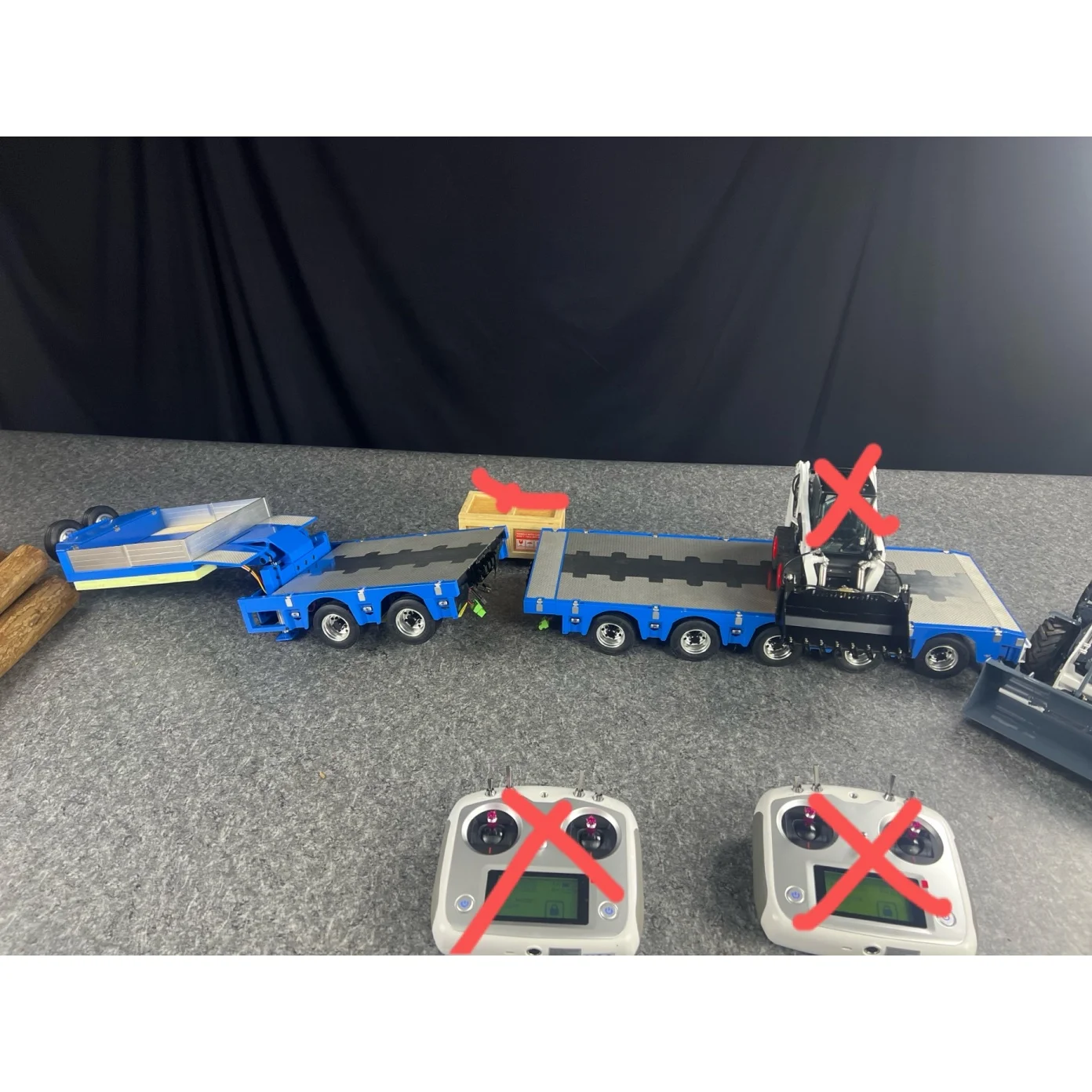 

SP WYM-2Axle-5Axle-Trailer-BU Blue + Magnetic lap plus for Andreas