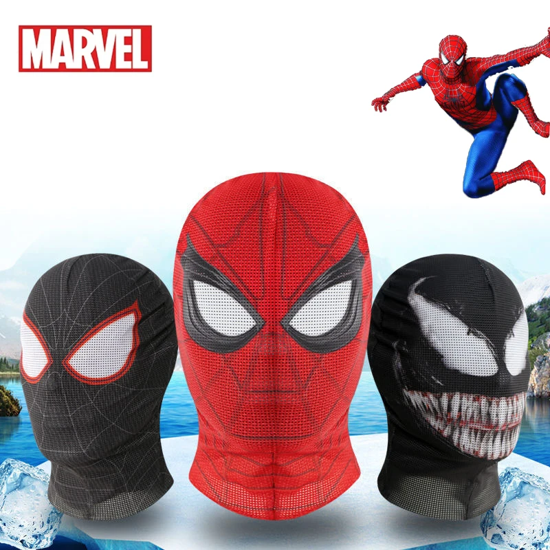 قناع تنكري للأبطال الخارقين من مارفل للبالغين والأطفال ، سبايدرمان ، الهيكل ، الشكل الحديدي ، زي أنيمي ، لعبة الهالوين ، الدعائم هدية ، الأولاد ، البنات