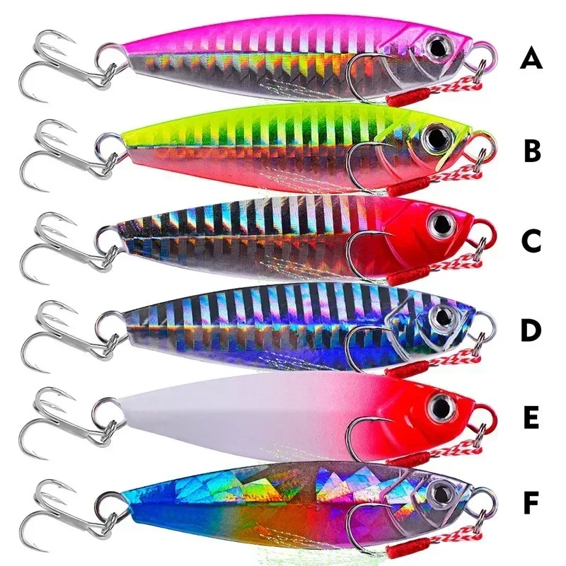 Artificial Fishing Lures, Fishing Equipment, 7g, 10g, 15g, 20g, 30g, 5 Pairs