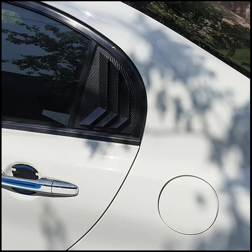 

For Honda Civic Sedan 2006-2010 8th Rear Window Shades Shutter Louver Vent Cover Sticker Trim Decorative Car Styling Accessories