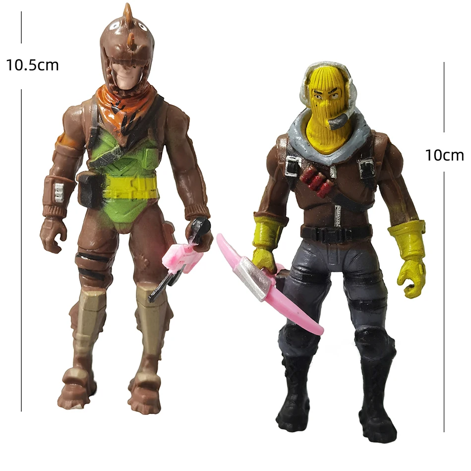 8Pcs/Set Fortnite Toys 10cm Action Figure Model Game Fornite Toy Doll with Weapon Kids Boys Birthday Xmas Gift