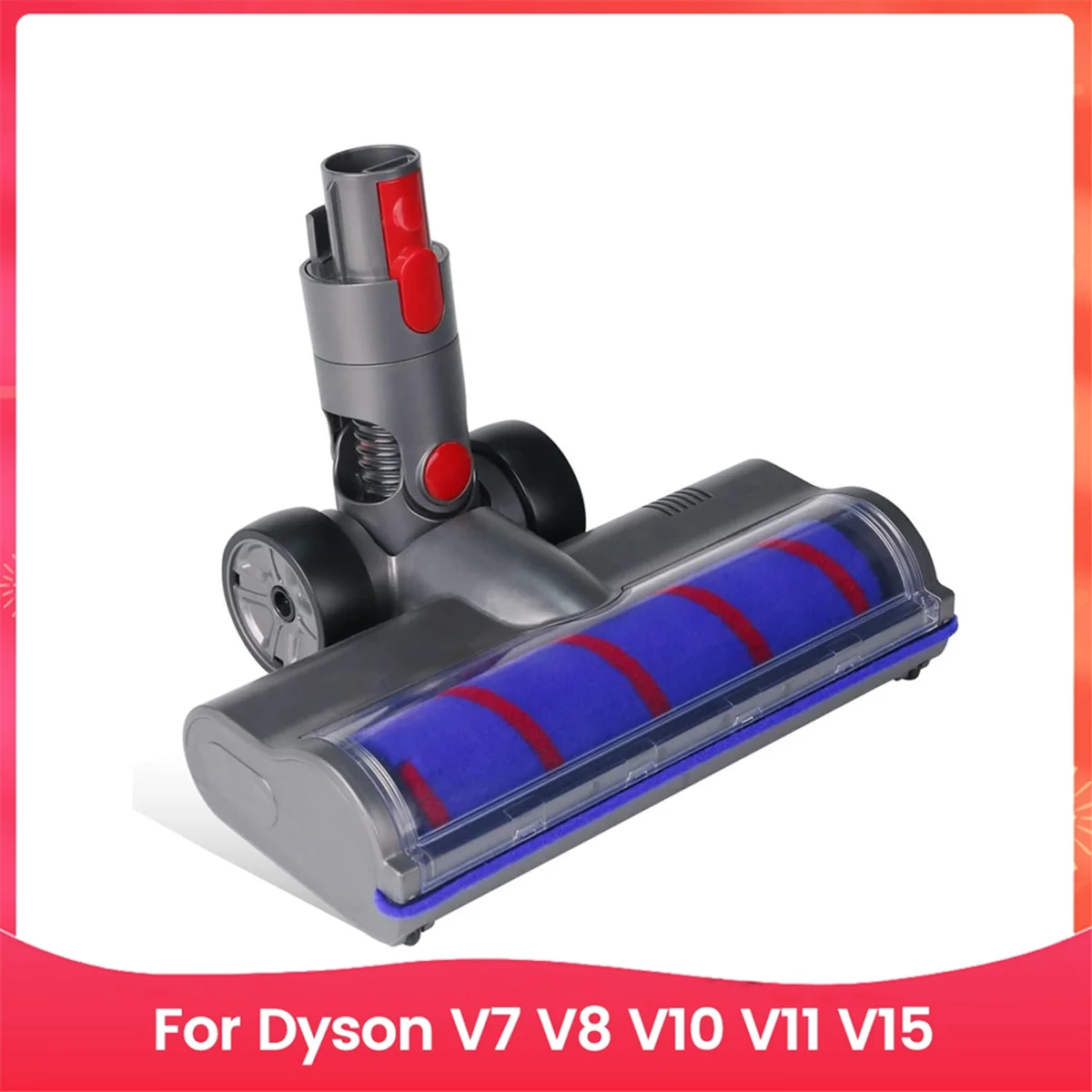 بديل رأس B25B لـ Dyson V7 V8 V10 V11 V15، قطع غيار المكنسة الكهربائية، أسطوانة ناعمة مع إطلاق سريع وأضواء LED