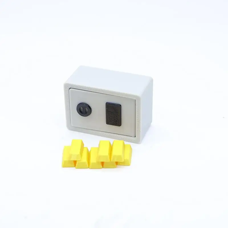 1 set 1/12 schaal poppenhuis gouden bar veilig mini-model simulatie miniatuur wachtwoord veilige opbergkast thuis scène decoratie