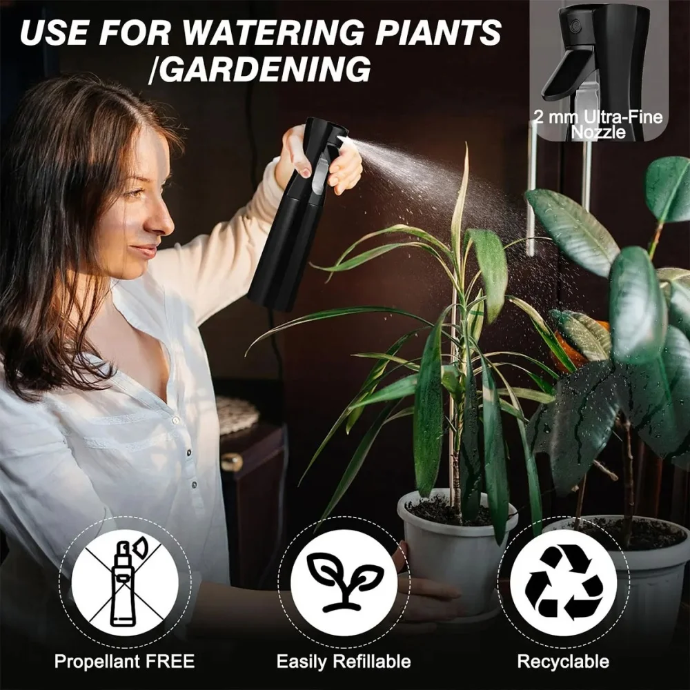 Reusable High-Pressure Spray Bottle Makeup Hairdressing Spray Bottle for Watering Plants Cleaning Home Kitchen Garden barbershop view 5