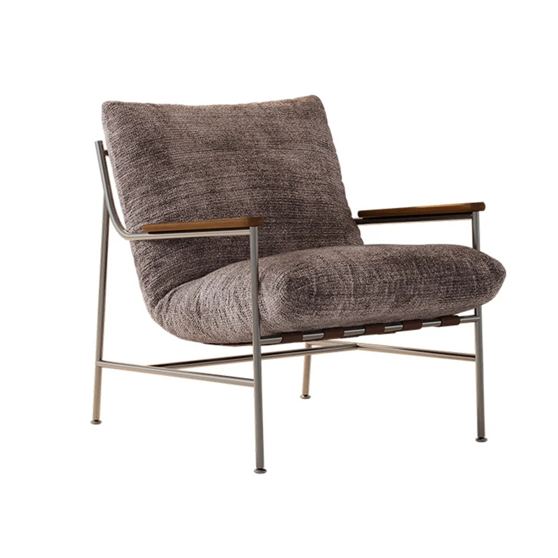 

Современное минималистичное кресло для отдыха, легкое роскошное одноместное кресло для гостиной, со съемным и моющимся чехлом, мягкая обивка