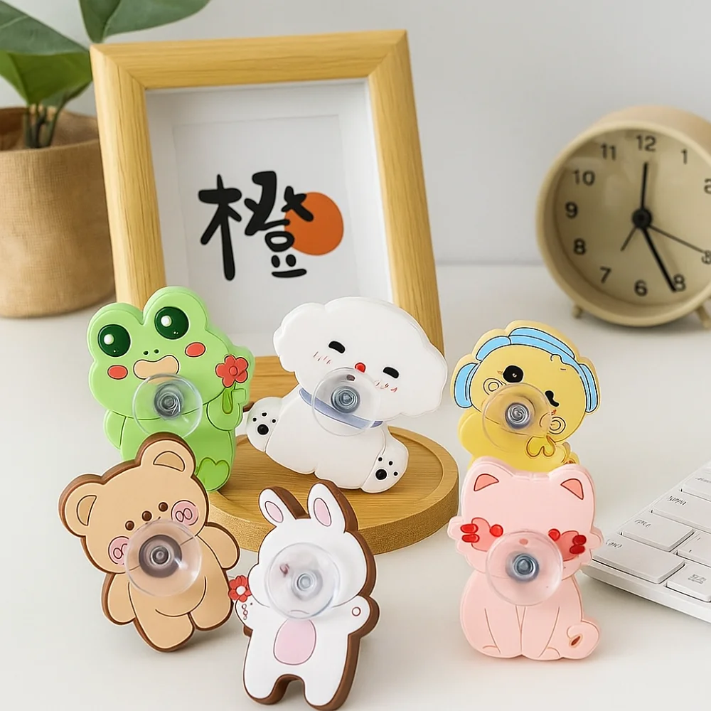 

6PCS/SET Cartoon Design Fingertip Gyro Small Size Cross-Border Style Animal Finger Gyro Lightweight Durable Fidget Toy Spinner