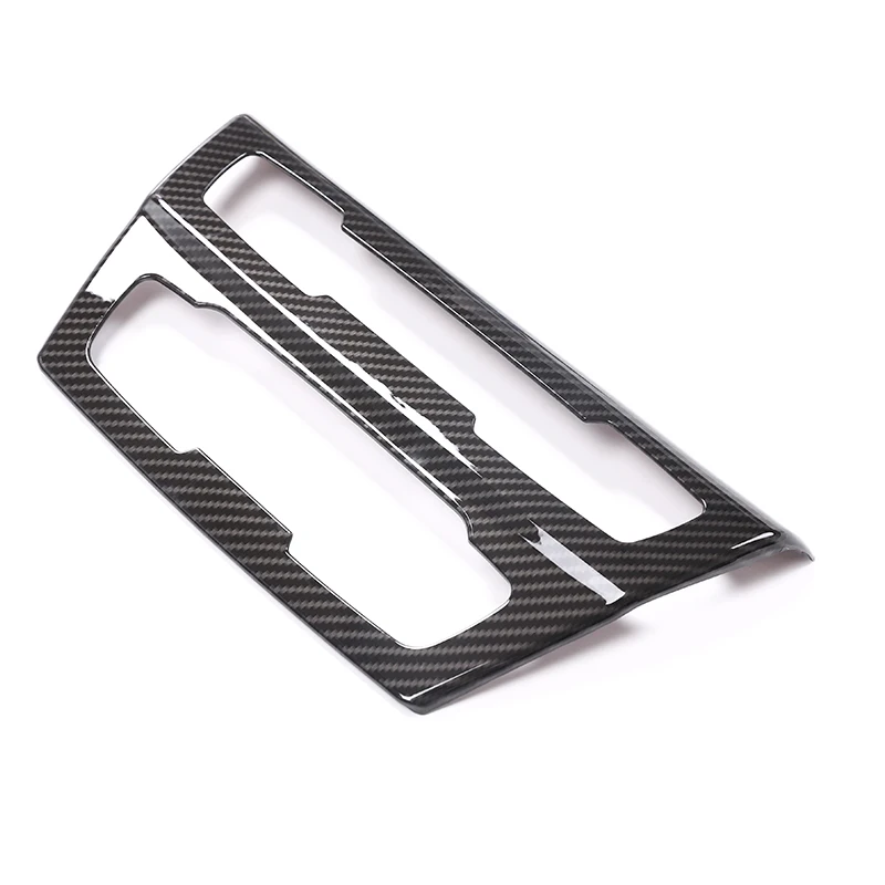 

For BMW X1 F48 20i 25i 25l 2016-2019 Carbon Fiber ABS Chrome Center Center Console Button Frame Trim For BMW X2 F47 2018