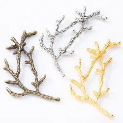 10pcs Metal Tree Branch Charms Pendants for DIY Necklaces Bracelets Brooches Jewelry Findings Craft Jewelry Making Wholesale