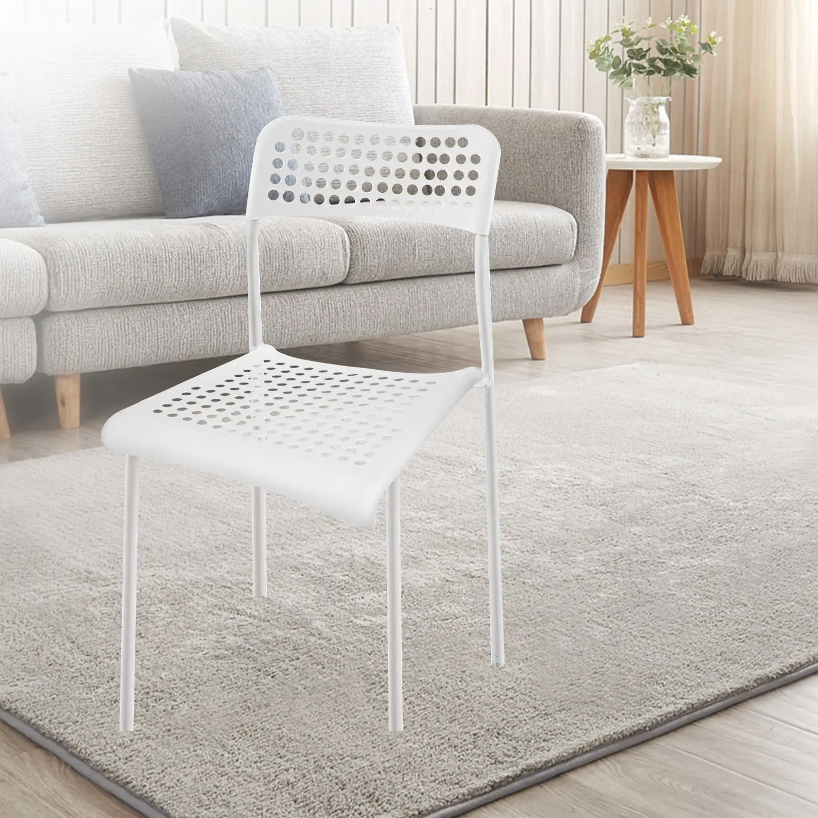 Pegboard Chair Seat Board 15.5x14x3 Plastic Replacement Waterproof Dining Kitchen Office Chair Seat Pads Breathable Sturdy