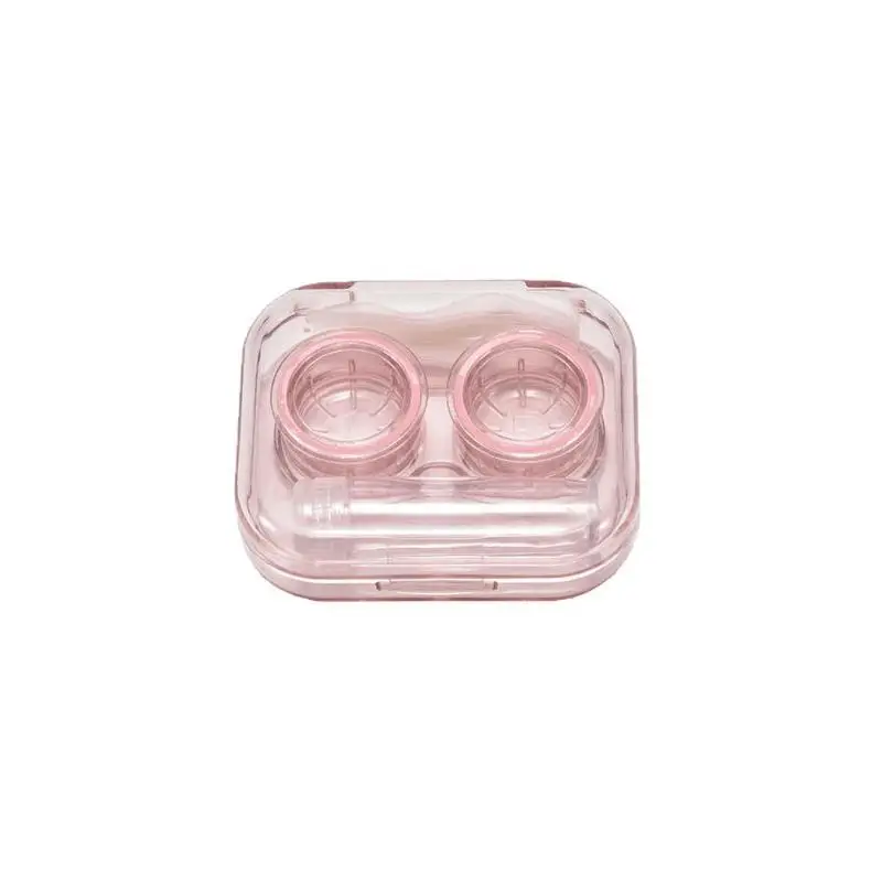 New Contact Lens Case With Quick Open Design Leakproof Transparent Body Portable For Daily Use Travel Work Storage Box
