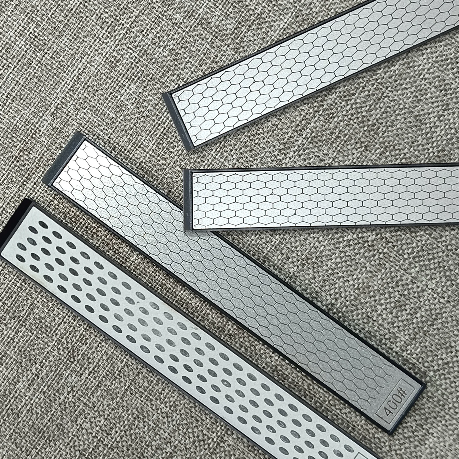 160mm 2 Stück Diamant-Schleifstein Festwinkel-Messerschärfer Körnung DIY Holzbearbeitungs-Schleifzubehör für Küchenmesser