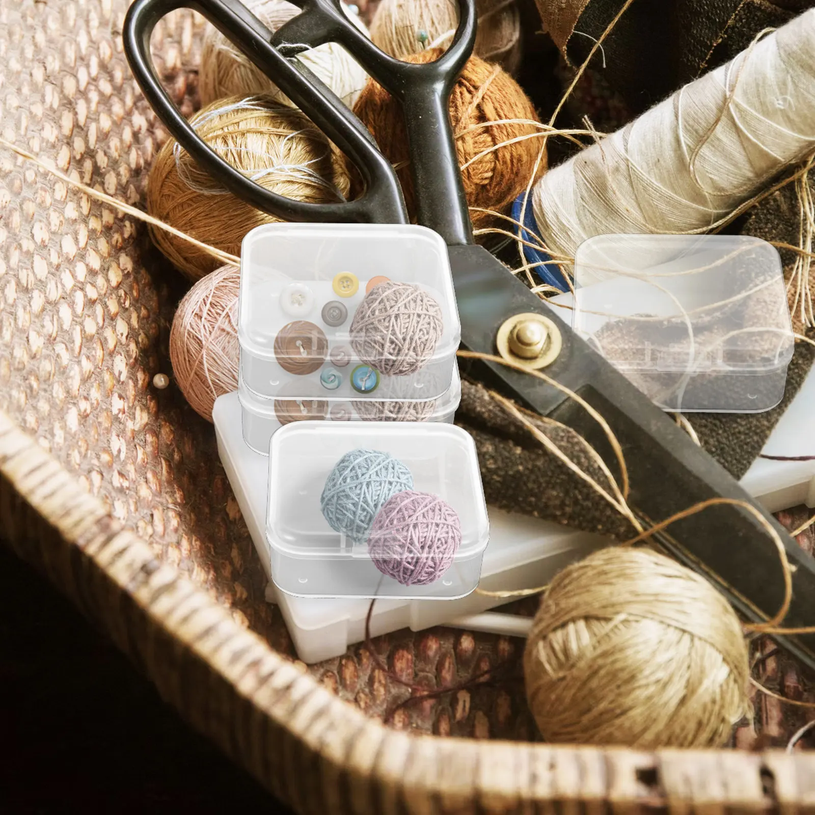 Accessories Travel Jewelry Box - 6pcs 보관 상자 투명 용기 작은