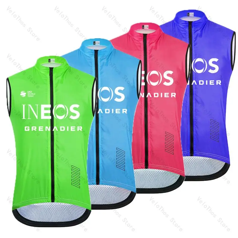 

Summer Cycling Jersey Vest 2026 Windproof Sports Run Vest Road Mountain Sleeveless Cycling Vests Cycling Gilet Ineos Grenadier