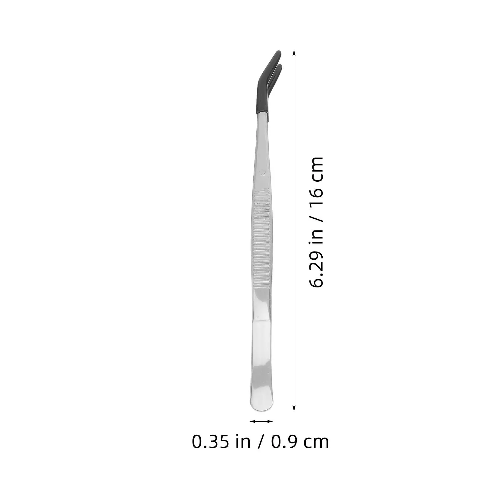 5Pcs Rubber Tipped Tweezers Kit Precision Gentle Grip for Crafting Sewing Soldering Jewelry Making Lab Work Reverse Action