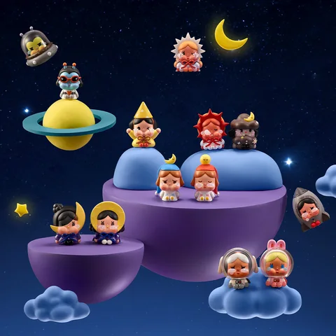 Фигурки POP MART Crybaby Crying to the Moon - Серия Sitting Mystery Box — фото товара