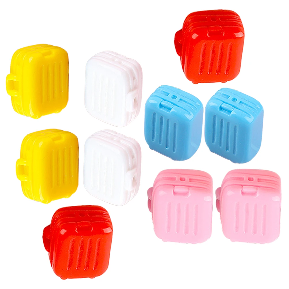 10 قطعة حقيبة صغيرة ملحق المنزل خمر نمط ديكور Diy بها بنفسك تخطيط الغرفة حقيبة أمتعة صغيرة اللعب المشهد حلية #3