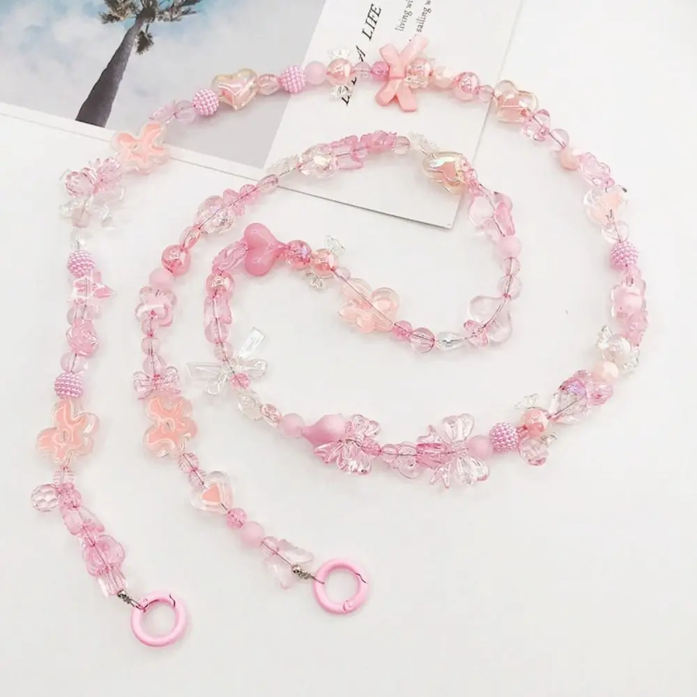 

Прочный красочный ремешок для мобильного телефона, многофункциональный портативный ремешок для мобильного телефона, удобная цепочка, цепочка для сумки из бисера