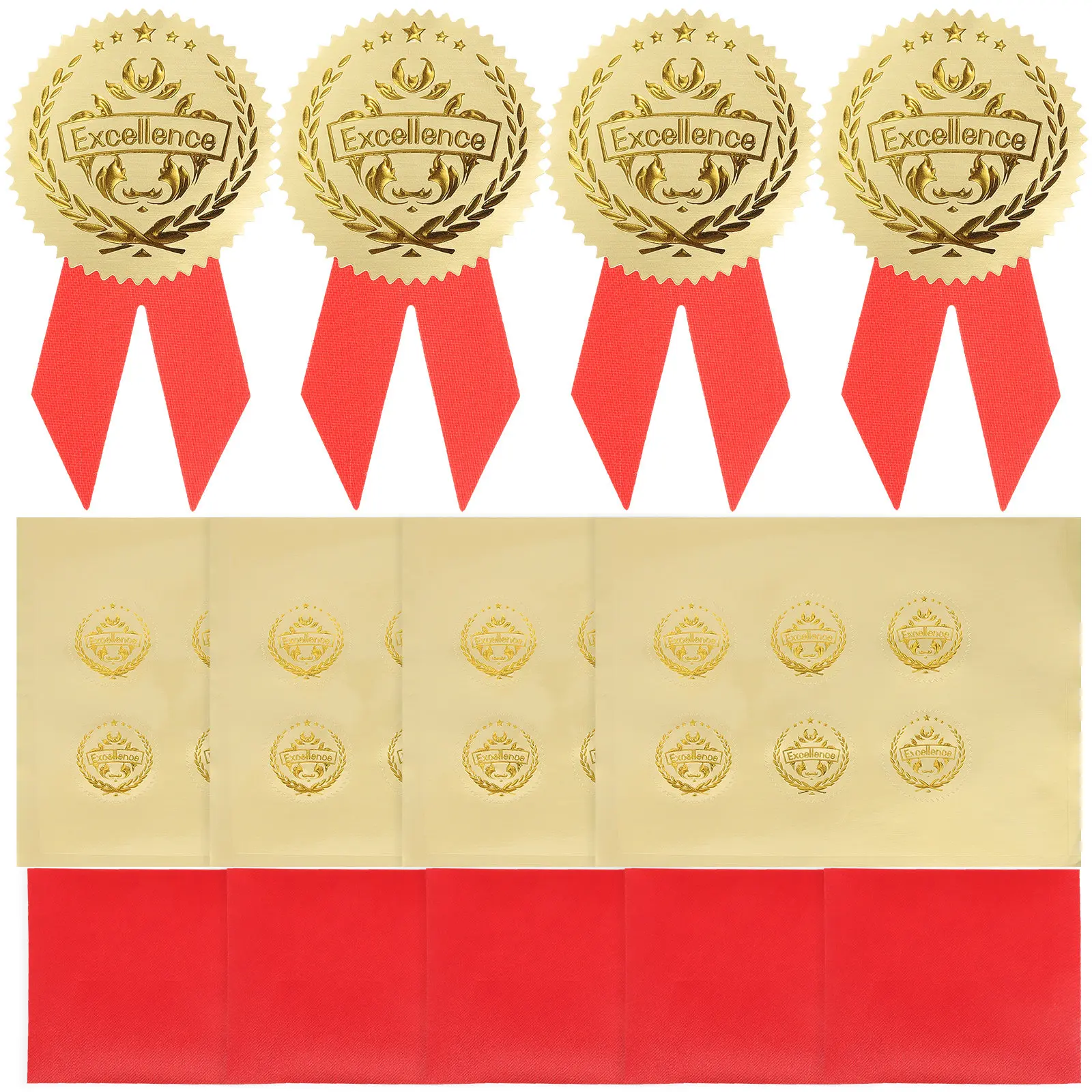 

36Set Medals Stickers for Graduation Sports Events School Awards Certificate Decor Creative Competition Medal