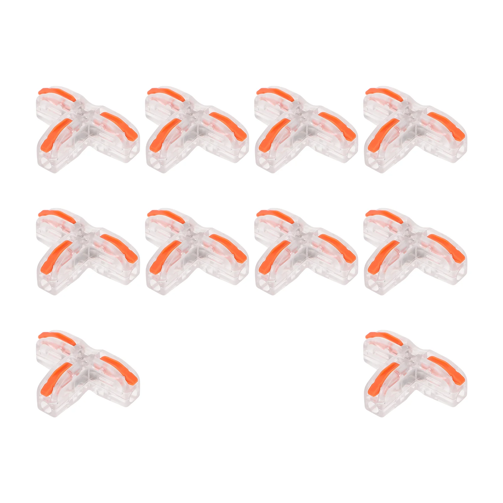 10Pcs Insulated Terminal Connector Set Quick Splice Wire Terminals Tinned Copper Cable Connectors Flame Retardant Insulating
