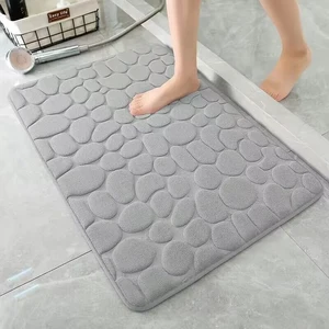 1 relief pebble bath rug, memory foam absorbent rug, non -slip door rug, inner floor carpet, bathroom accessories 6 Main Sales Room Room - №4