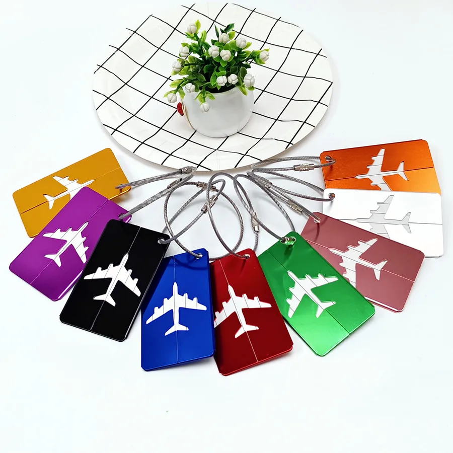 

Fashion Metal Travel Luggage Tags Baggage Name Tags Suitcase Address Label Holder Aluminium Alloy Luggage Tag Travel Accessories