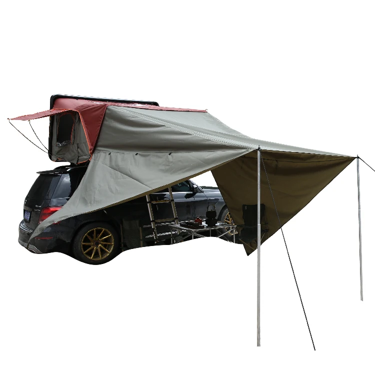 Outdoor inflatable caravan roof top car side awning tent