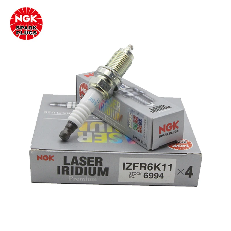 NGK Iridium Platinum Spark plug IZFR6K11 6994 is suitable for the Accord 7 Generation Civic Fit Front Van Odyssey（4PCS)