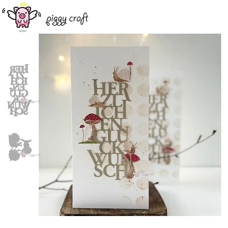

Piggy Craft металлические штампы для резки, форма для резки, украшение в виде улитки, скрапбукинг, нож для рукоделия, форма, лезвие, трафареты, штампы