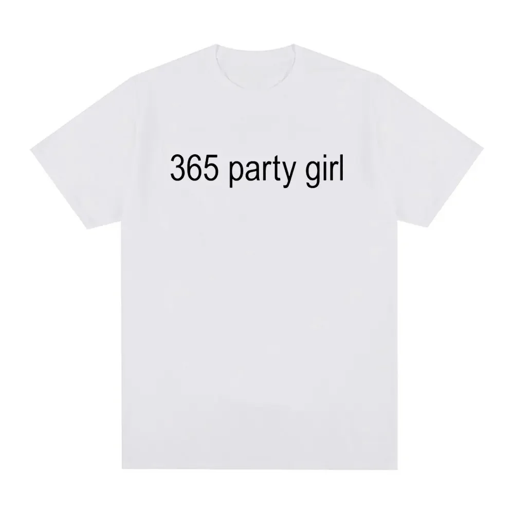 365 Party Girl Charli XCX Brat 360 Album T Shirt Men's Women Fashion Harajuku T-shirt 100% Cotton Casual Cozy Oversized T-shirts