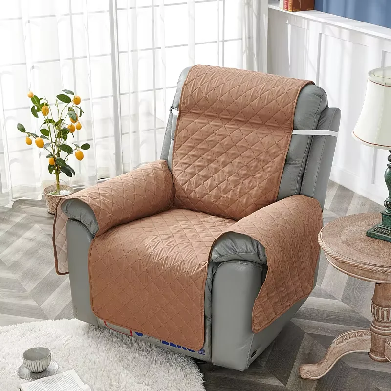 Antislip fauteuil stoelhoes effen kleur gewatteerde stoel hoes anti-slijtage relax fauteuil kussen voor woonkamer thuis