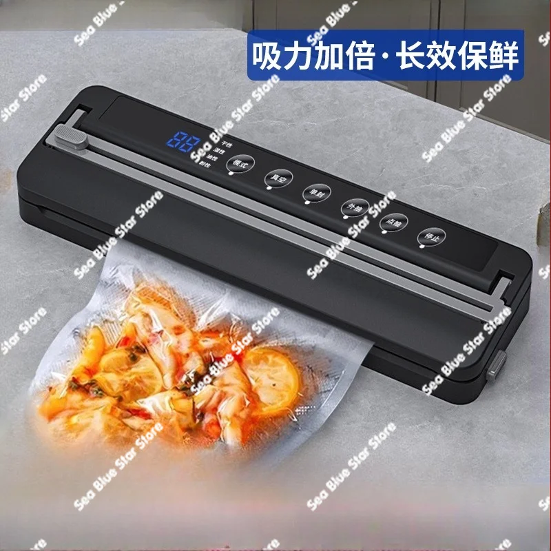 Vacuum sealing machine with digital display vacuum plastic sealing machine Household food preservation machine
