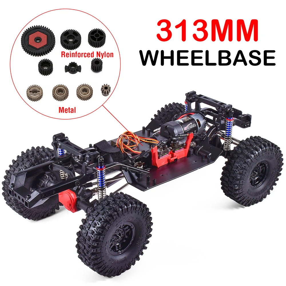 AUSTARHOBBY RC 313mm 2-Speed Transmission Chassis Frame with Differential Portal Axle for Traxxas TRX-4 1/10 Crawler Car