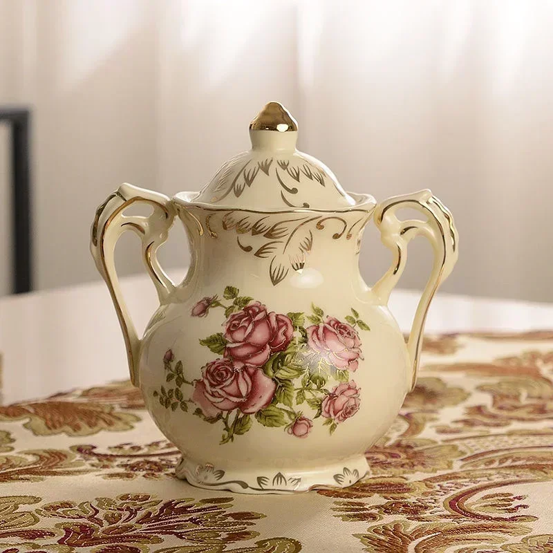 900ml Chinese Ceramic Teapot with Candle Heat Base Fashionable Tea Coffee Kettle with Warm Thermostat Robust Tea Brewing Pot