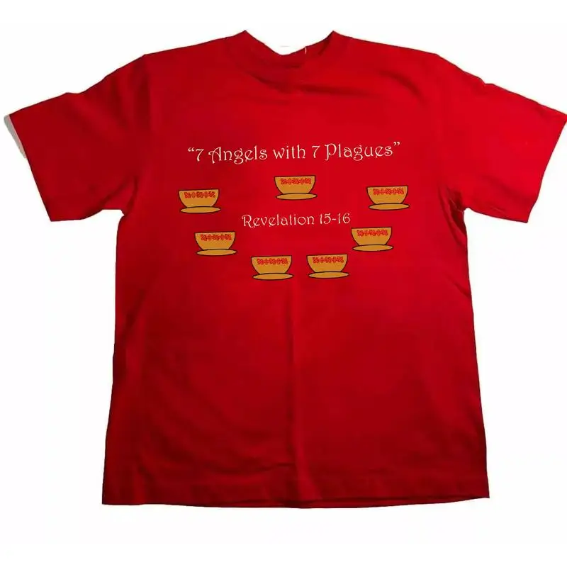 Футболка 7 ангелов с ответами, общая полоса 15 16, полный размер S 5XL Футболка 7 ангелов с ответами, общая полоса 15 16, полный размер S 5XL