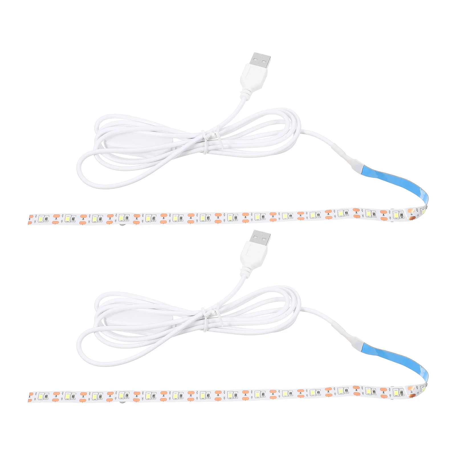 Striscia luminosa a LED con dimmer tattile da 2 pezzi, alimentata tramite USB, flessibile, pieghevole, per armadio, macchina da cucire