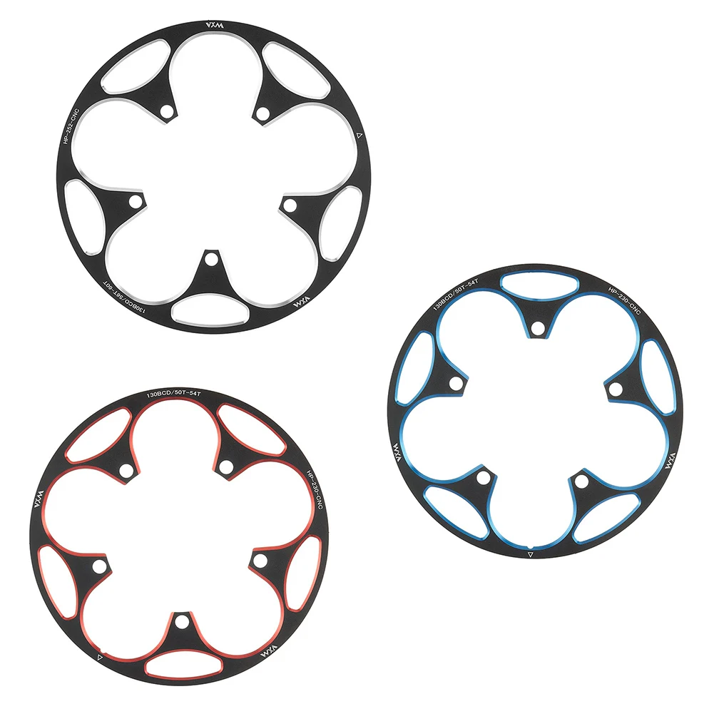 Cycling Road 130BCD Bicycle Chain Wheel Guards 50T-54T 56T-60T Sprocket Protection Cover Crank Plate Cover Aluminum Alloy