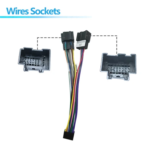 Imagen 2 del producto Arnés de cables de alimentación estéreo para radio de coche android, conector de cable de 16 pines para Chevrolet Aveo Captiva opel GT Spark Epica Kalos