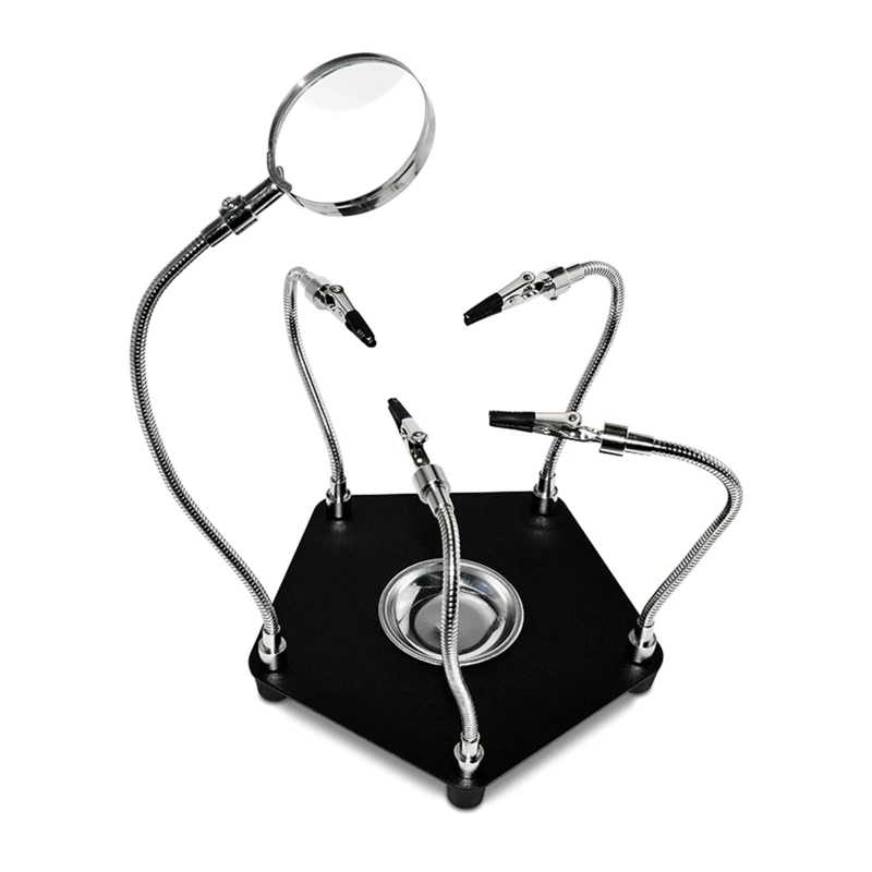 

Helping Hand Soldering Pcb Holder With 3x LampElectronic Repair Tool
