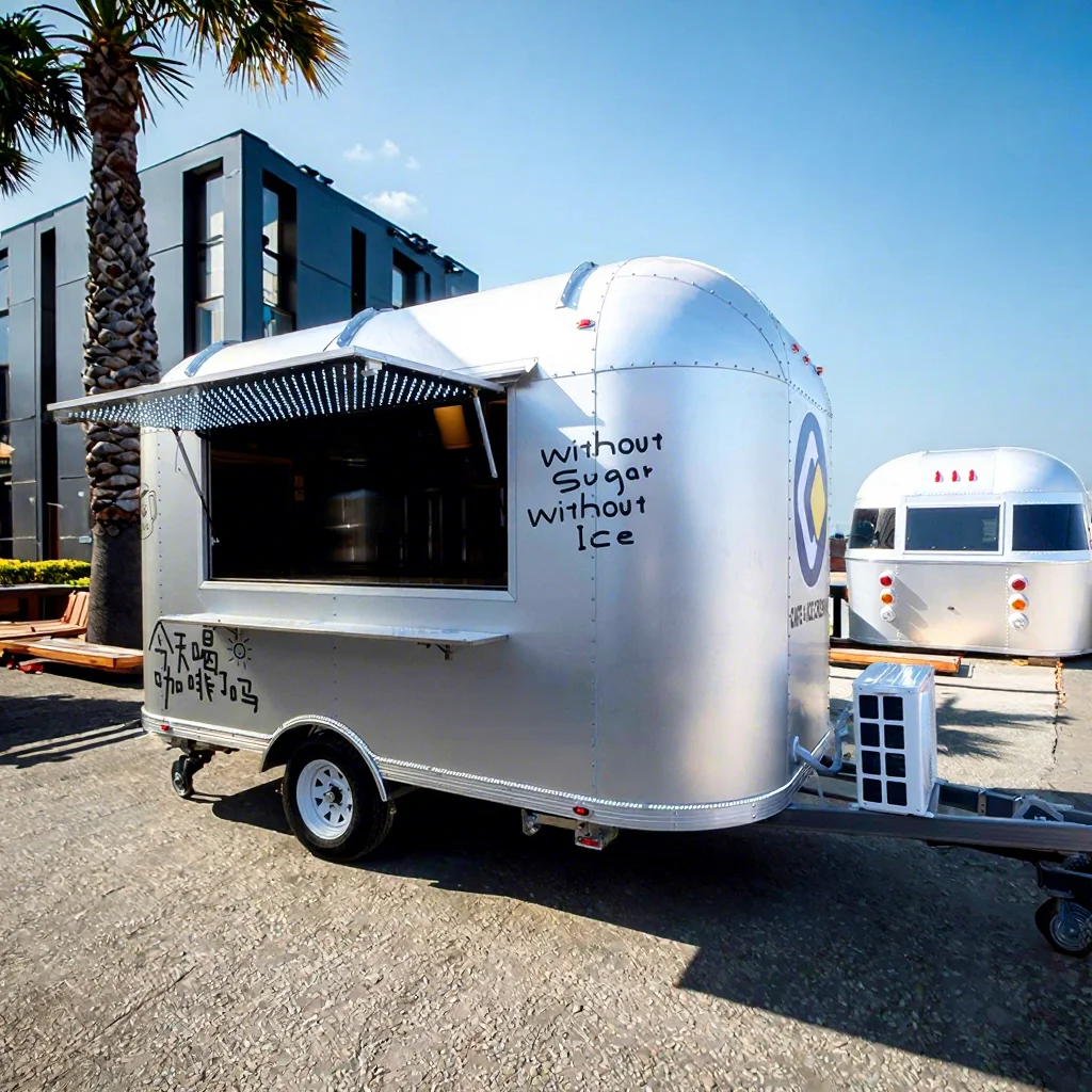 New Design Mobile Food Truck Fully Equipped for Mobile Catering Service Fully Equipped Food Trailer