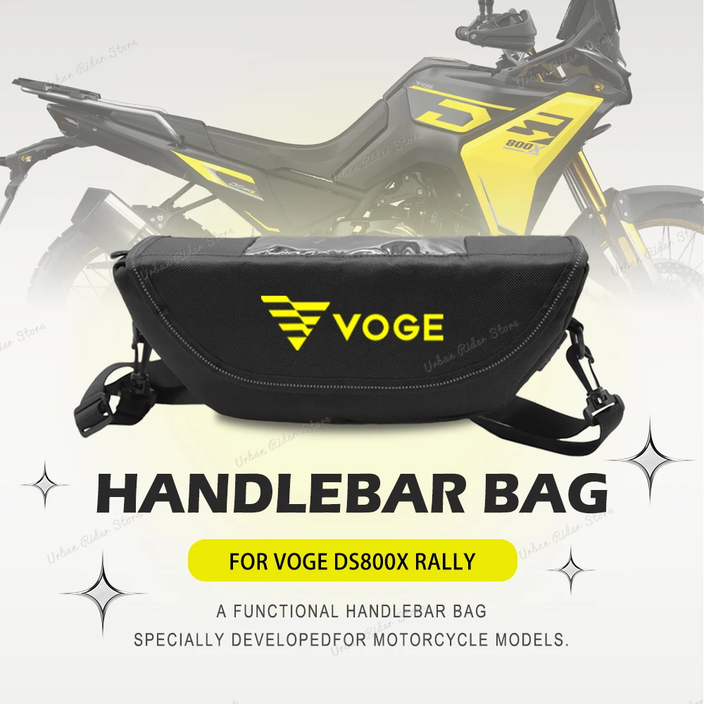 For Voge DS800X Rally DS 800X Rally Motorcycle Handlebar Travel Bag Motorcycle Waterproof And Dustproof Handlebar Storage Bag