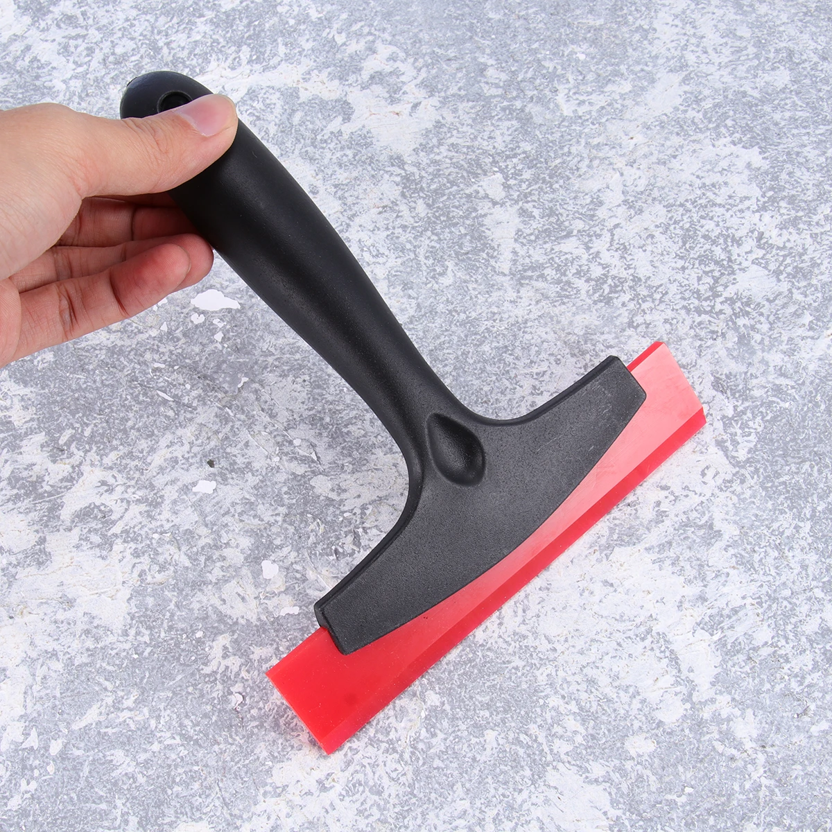 

2Pcs Snow Shovel Car Ice Scraper Plastic Spade Protective Anti-Slip Rubber Snow Scraper for Windshield Cleaning