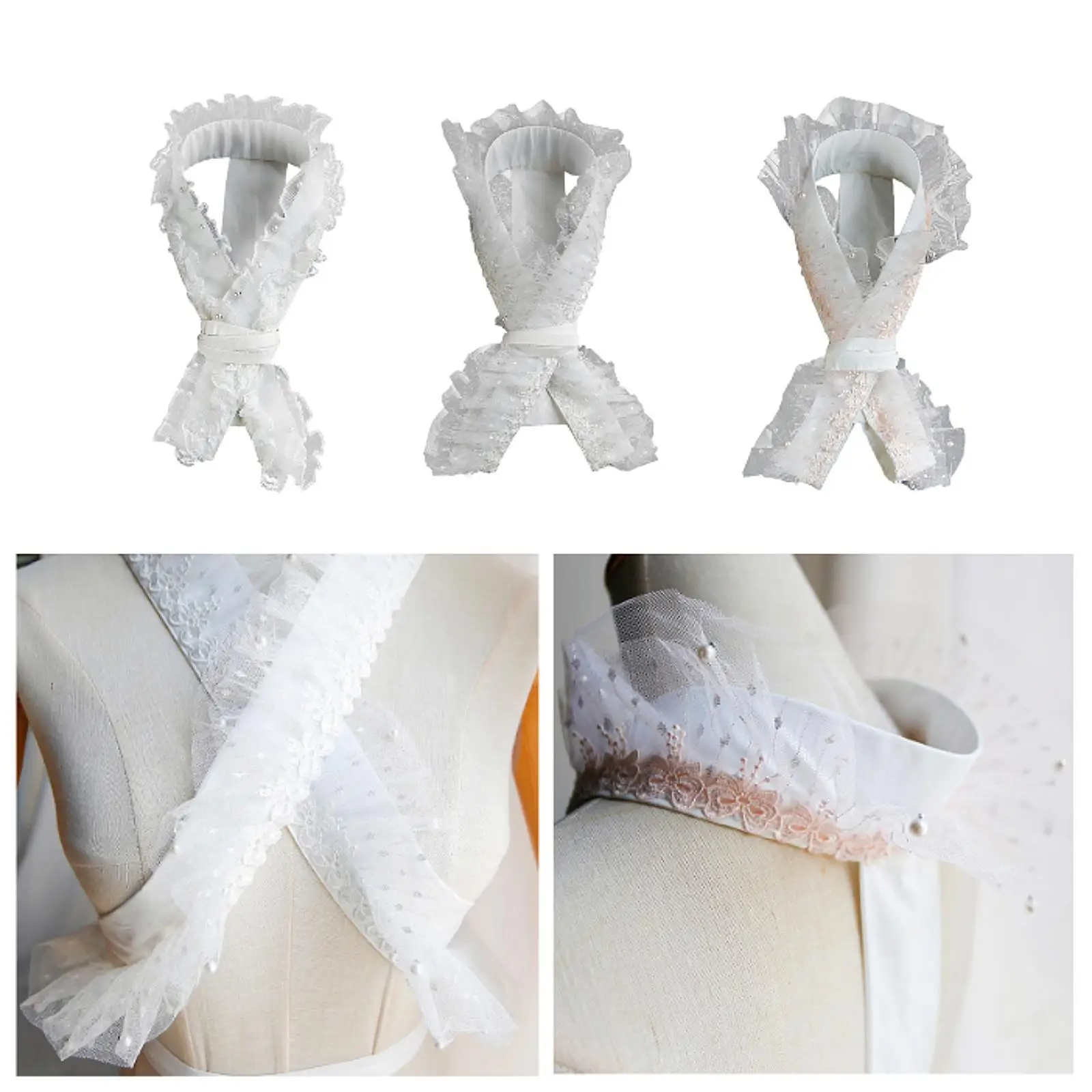 

Japanese Kimono Collar Traditional Kimono Accessories for Banquet Holiday