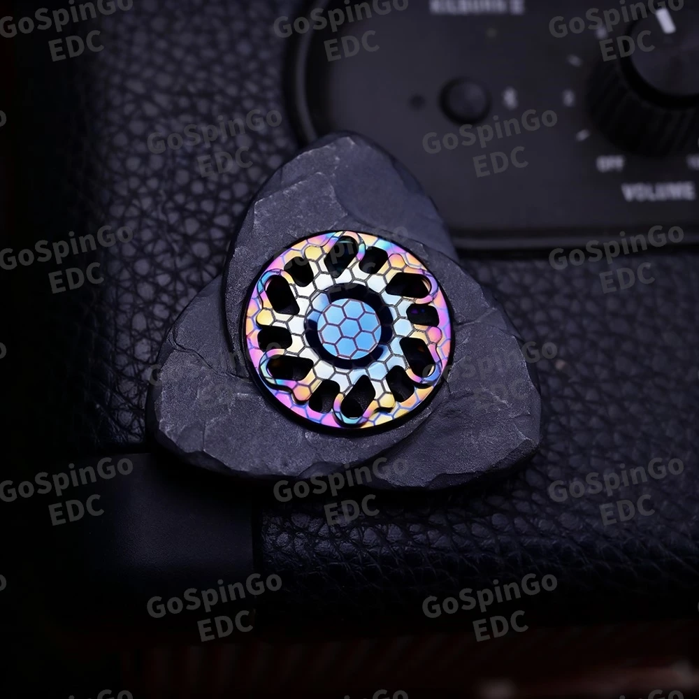 Kinetics Asia Pacifi EDC 24.5mm Titanium Pistil Gyro Lock Button Fidget Toys For Adults