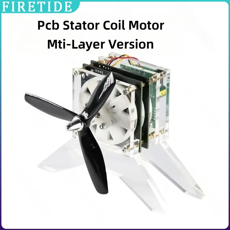 High-Power High-Speed Brushless Motor Multi-Layer Stacking PCB Coils for DIY Electronic Enthusiasts Creative Tech Toy Gift