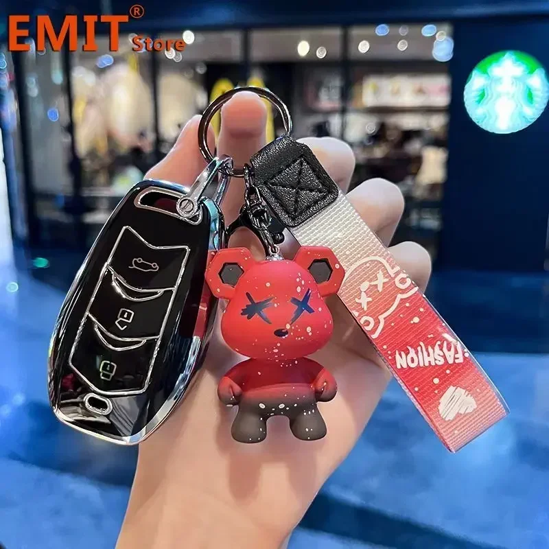 For Dongfeng Landian E5 Plus 5 Evolute I-space I-pro Dfsk Seres 3 Car Key Case Remote Cover Shell Keychain Ring Fob Accessories