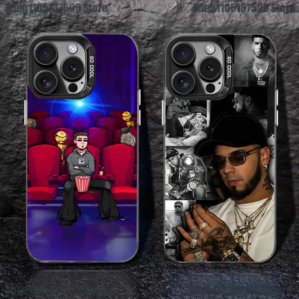 

Rapper A- Anuel AA Real Phone Case For iPhone 17,16,15,14,13,12,11,Pro,XS,Max,Plus,Mini,SE Black Candy Matte Shockproof Cover