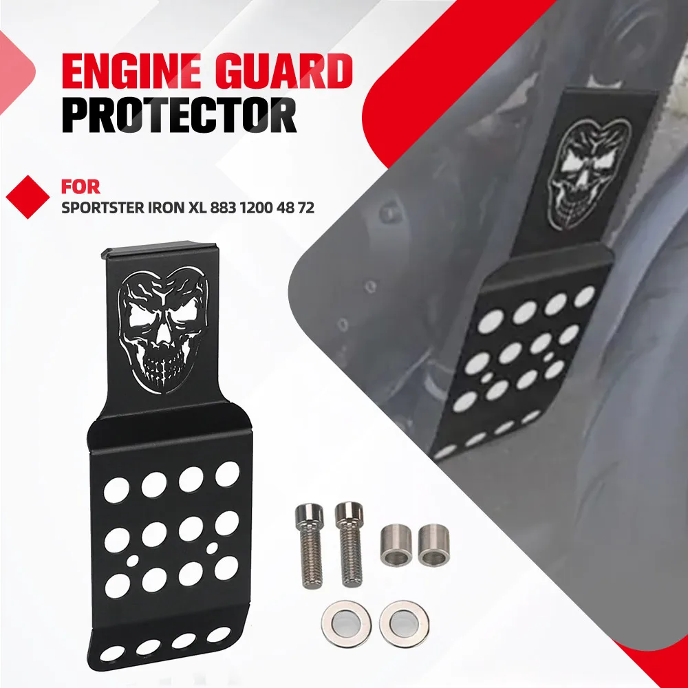 

XL883 XL1200 Lower Chin Fairing Spoiler Cover Engine Guard Protector Motorcycle Accessories For Sportster Iron XL 883 1200 48 72