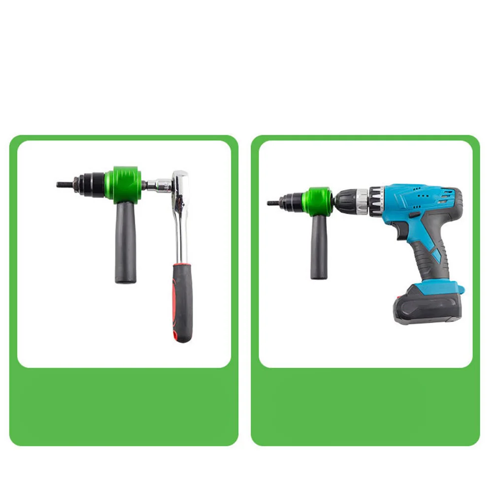 1Set Electric Rivet Tools Adapter Kit For M3-M8 Kit Aluminum Alloy Riveting Insert Nut Tool Nut Drill Adapter Kit Tool Parts