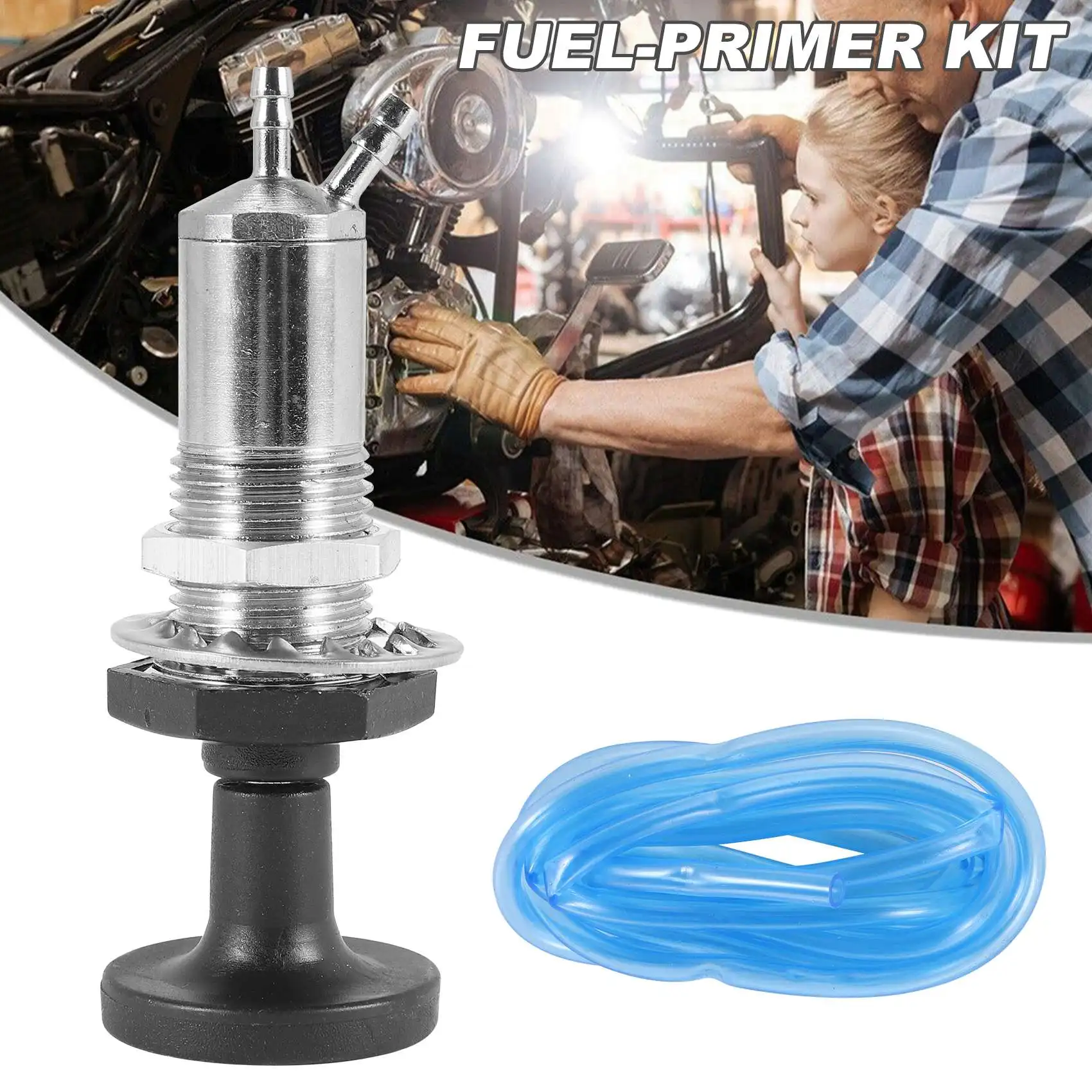 ABTU-Motorbikes Plunger Pump Fuel-Primer Kit For Snowmobile/ATV Fits For Polaris Honda Kawasaki Skidoo Arctic Cat