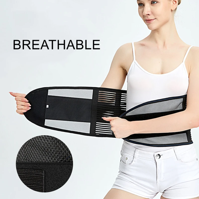Men Women Lumbar Back Support Belt Lightweight Breathable Lower Back Brace Waist Support Belt for Pain Relief Sciatica Scoliosis